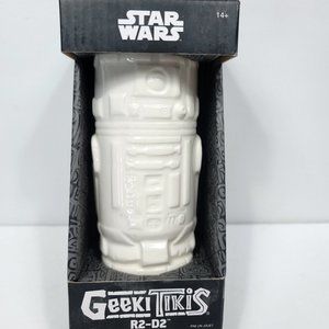Geeki Tikis Star Wars R2-D2 Ceramic Collector's Mug White Variant NEW Tiki Glass